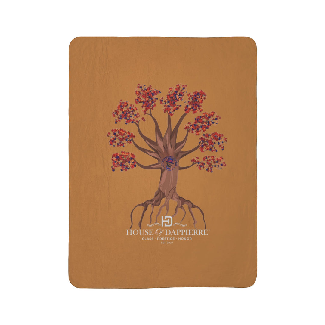 House of Dappierre HTG Tree Sherpa Blanket