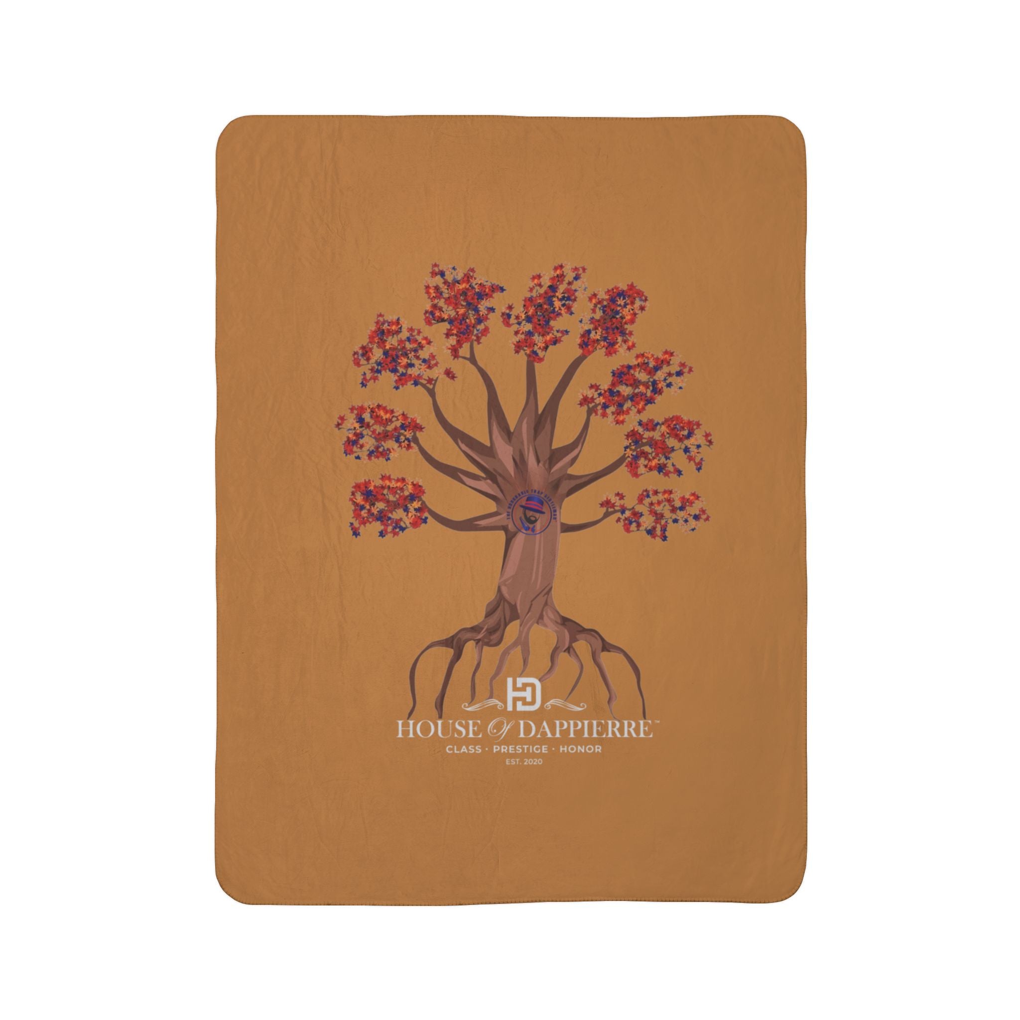 House of Dappierre HTG Tree Sherpa Blanket