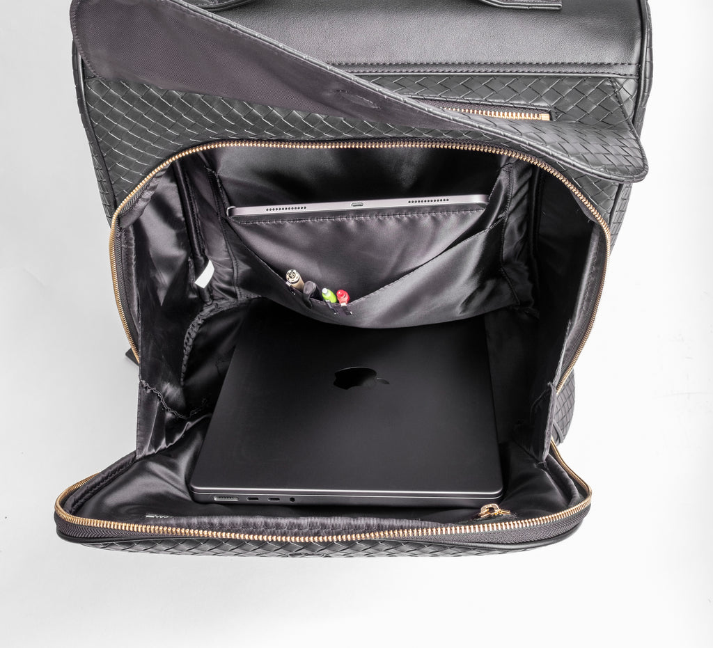 Black Travel Backpack | Large Travel Backpack | House of Dappierre