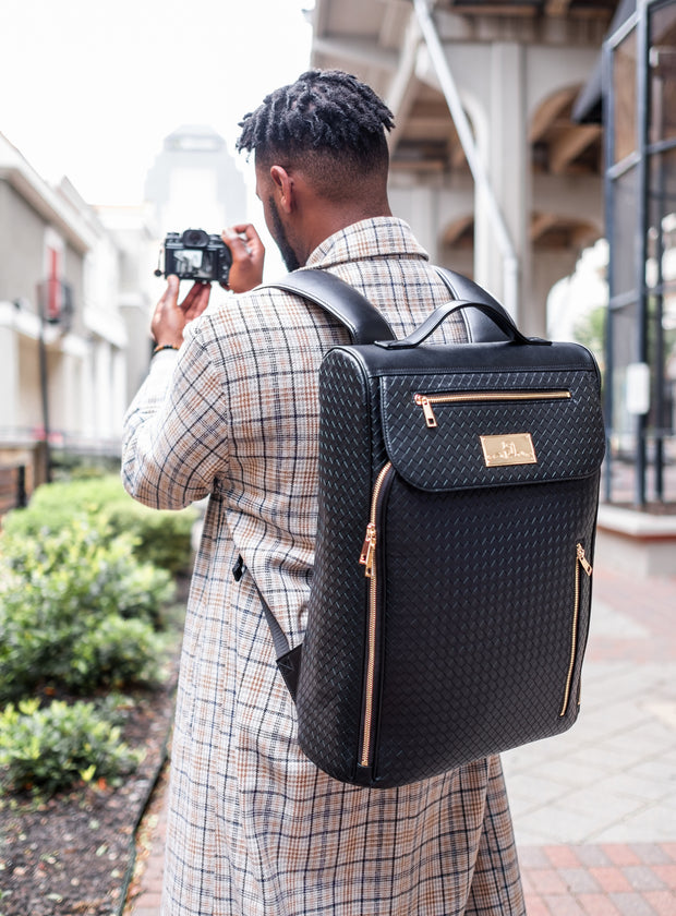 Black Travel Backpack | Large Travel Backpack | House of Dappierre