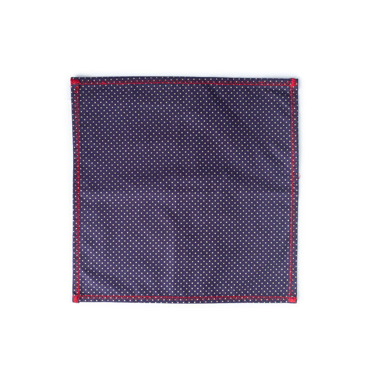 Dotted Pocket Square | Dotted Navy Pocket Square | House of Dappierre