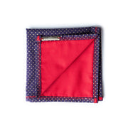 Dotted Pocket Square | Dotted Navy Pocket Square | House of Dappierre