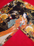 Geisha Pocket Square | Dark Geisha Pocket Square | House of Dappierre